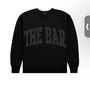 The bar varsity sweatshirt black XL